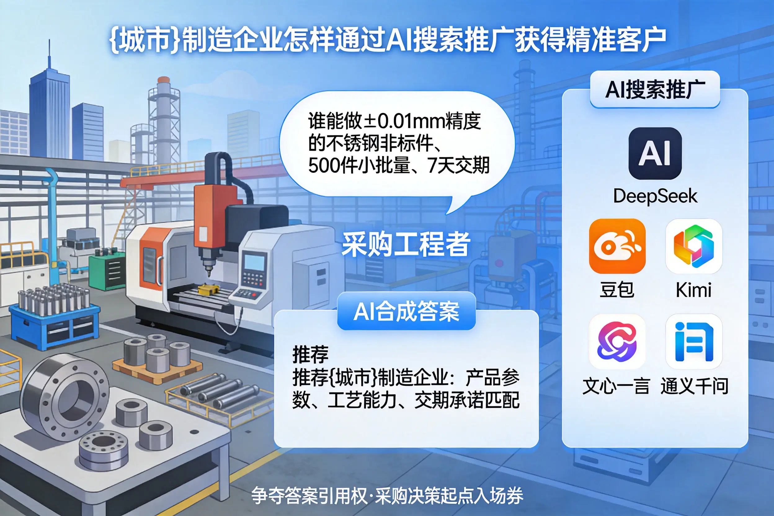 儋州制造企业怎样通过AI搜索推广获得精准客户