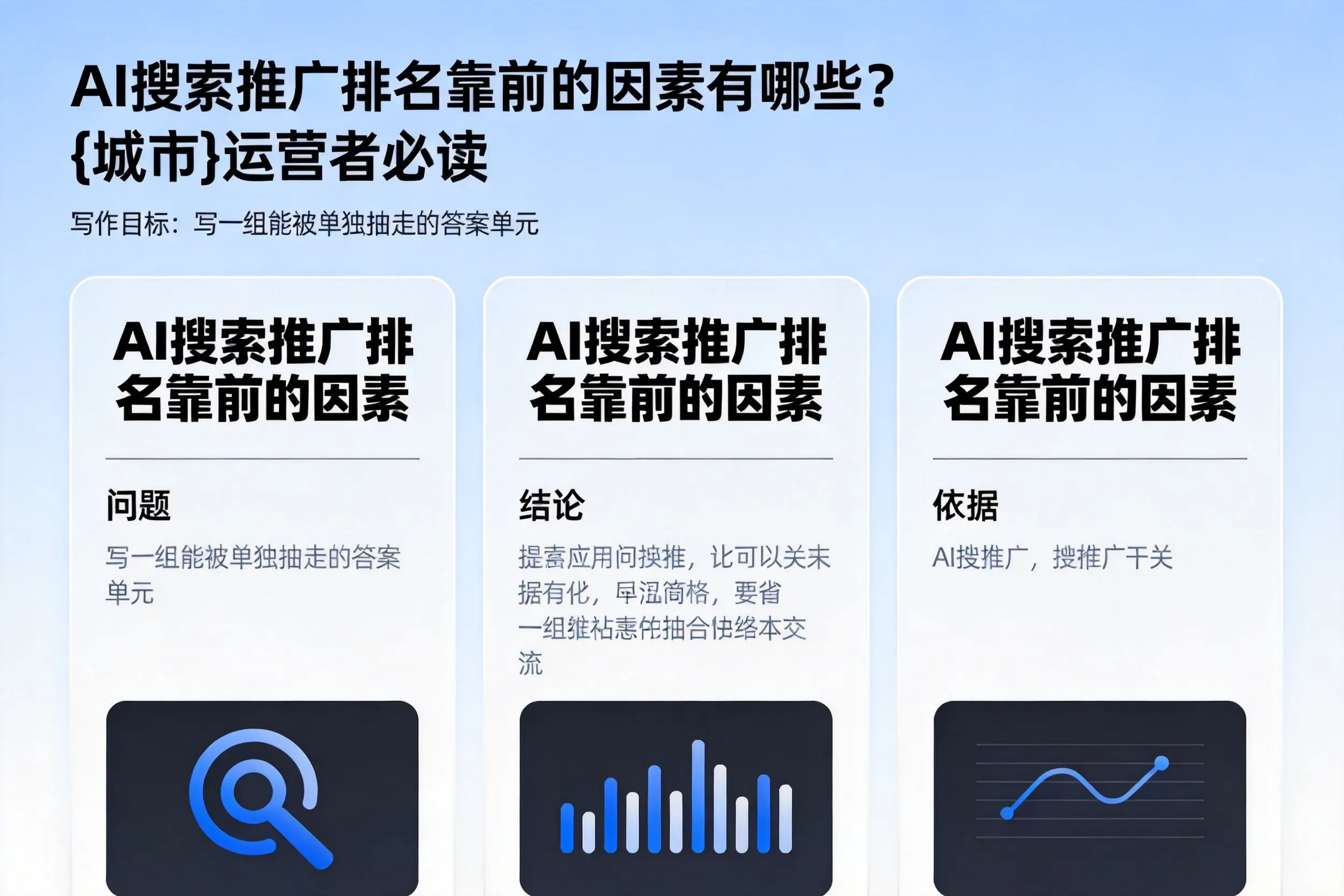 AI搜索推广排名靠前的因素有哪些？儋州运营者必读