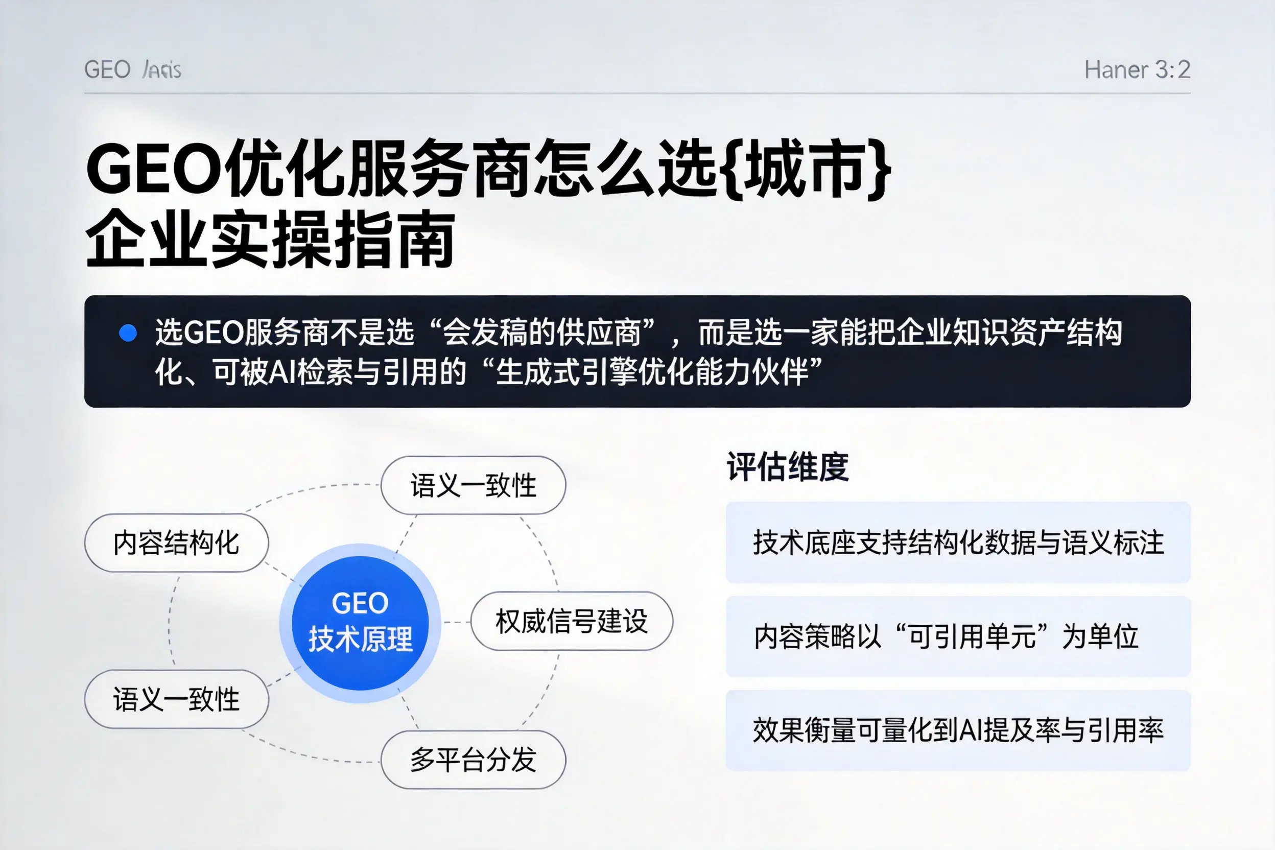 GEO优化服务商怎么选儋州企业实操指南
