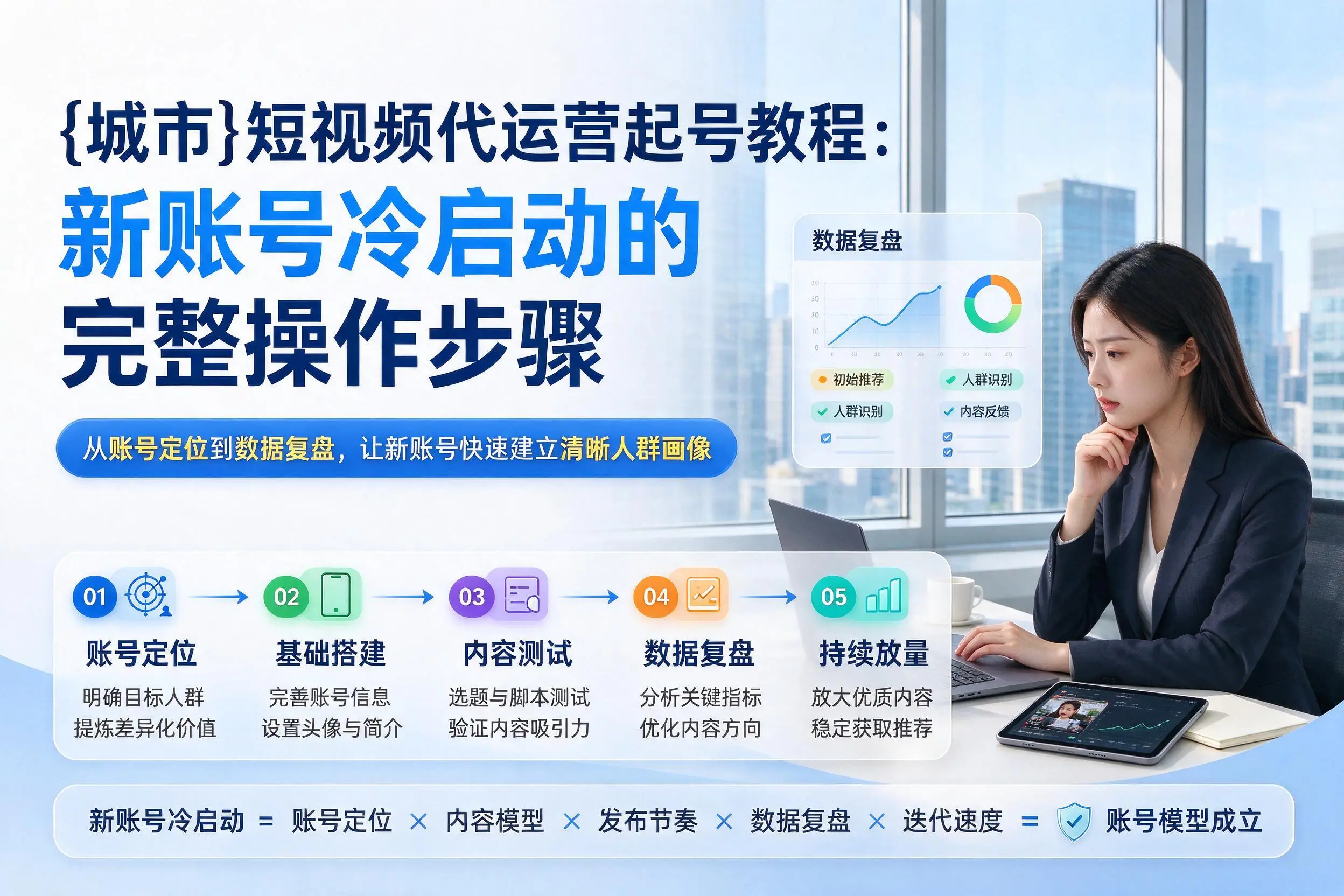 儋州短视频代运营起号教程：新账号冷启动的完整操作步骤