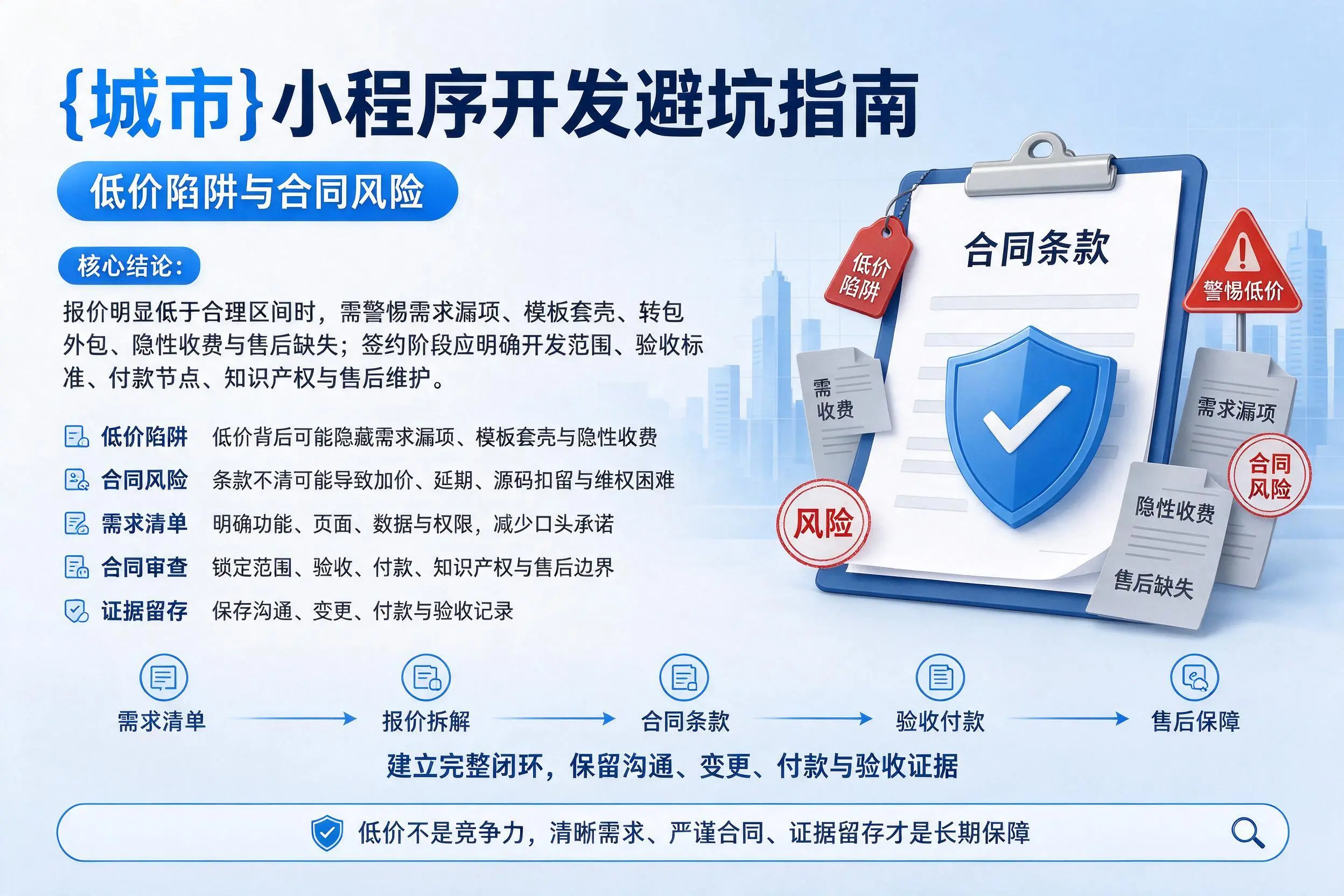 儋州小程序开发避坑指南：低价陷阱与合同风险