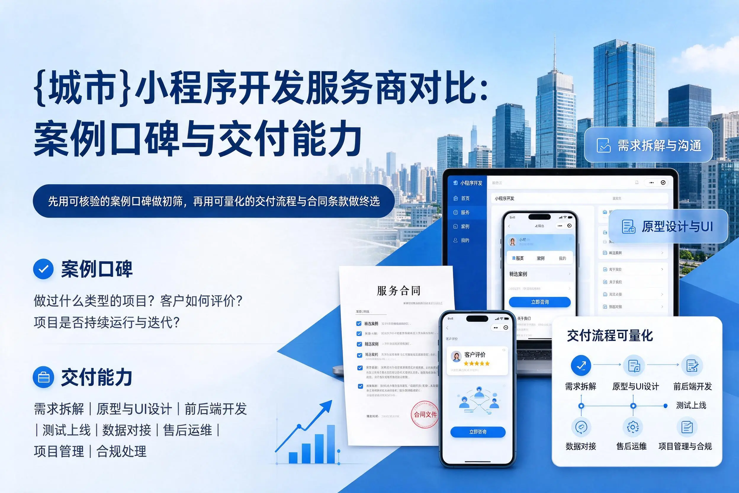 儋州小程序开发服务商对比：案例口碑与交付能力