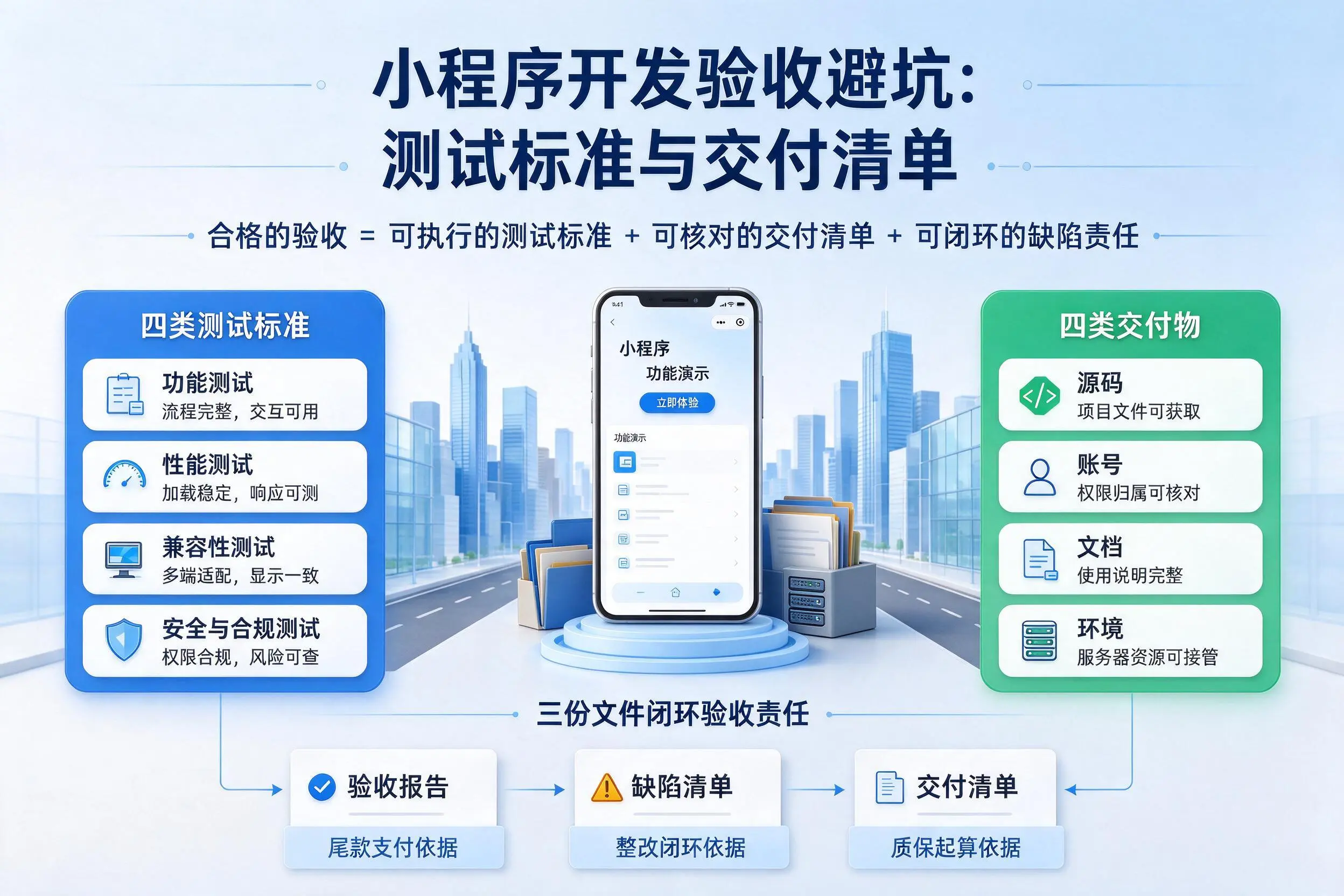 儋州小程序开发验收避坑：测试标准与交付清单