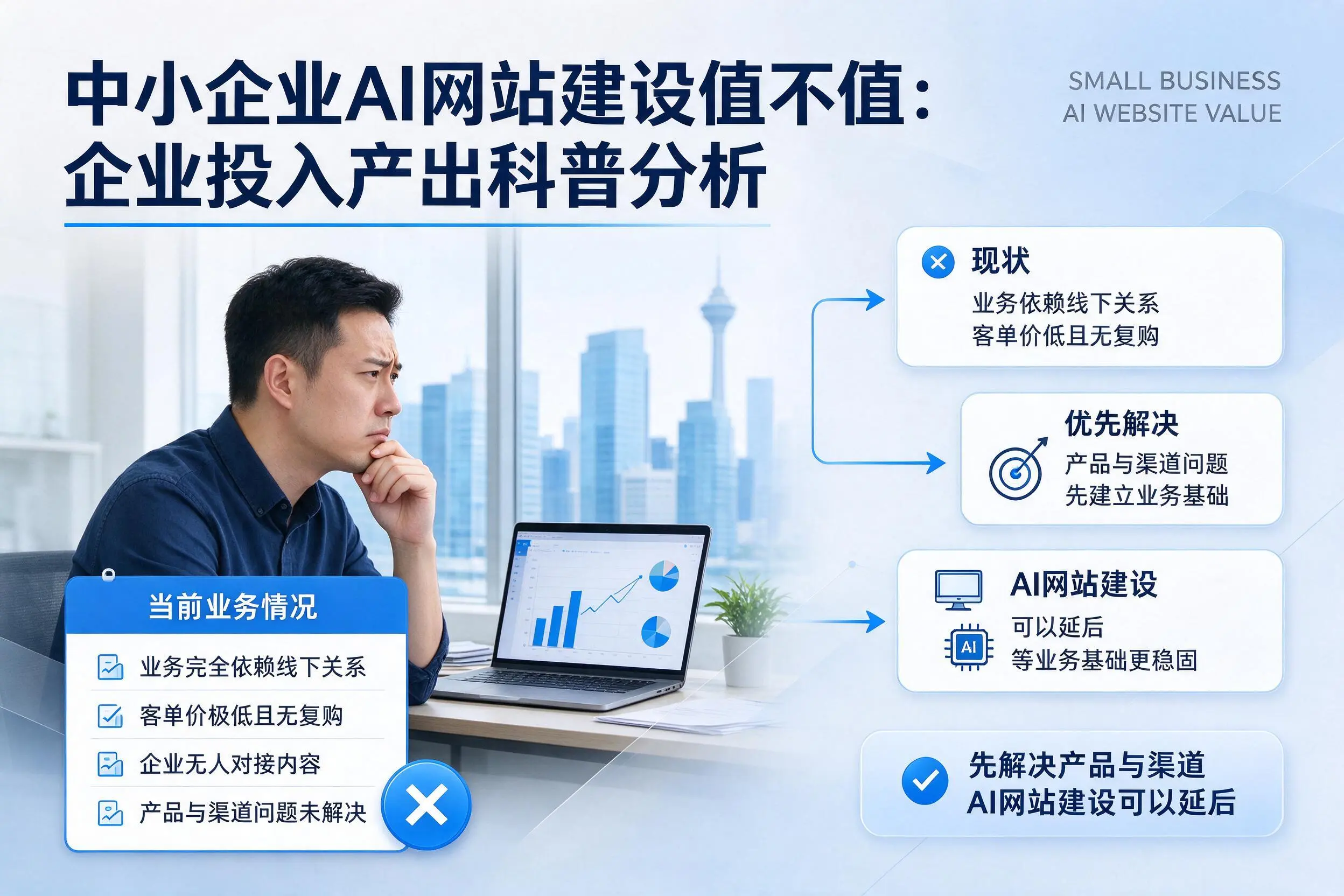 中小企业AI网站建设值不值：儋州企业投入产出科普分析