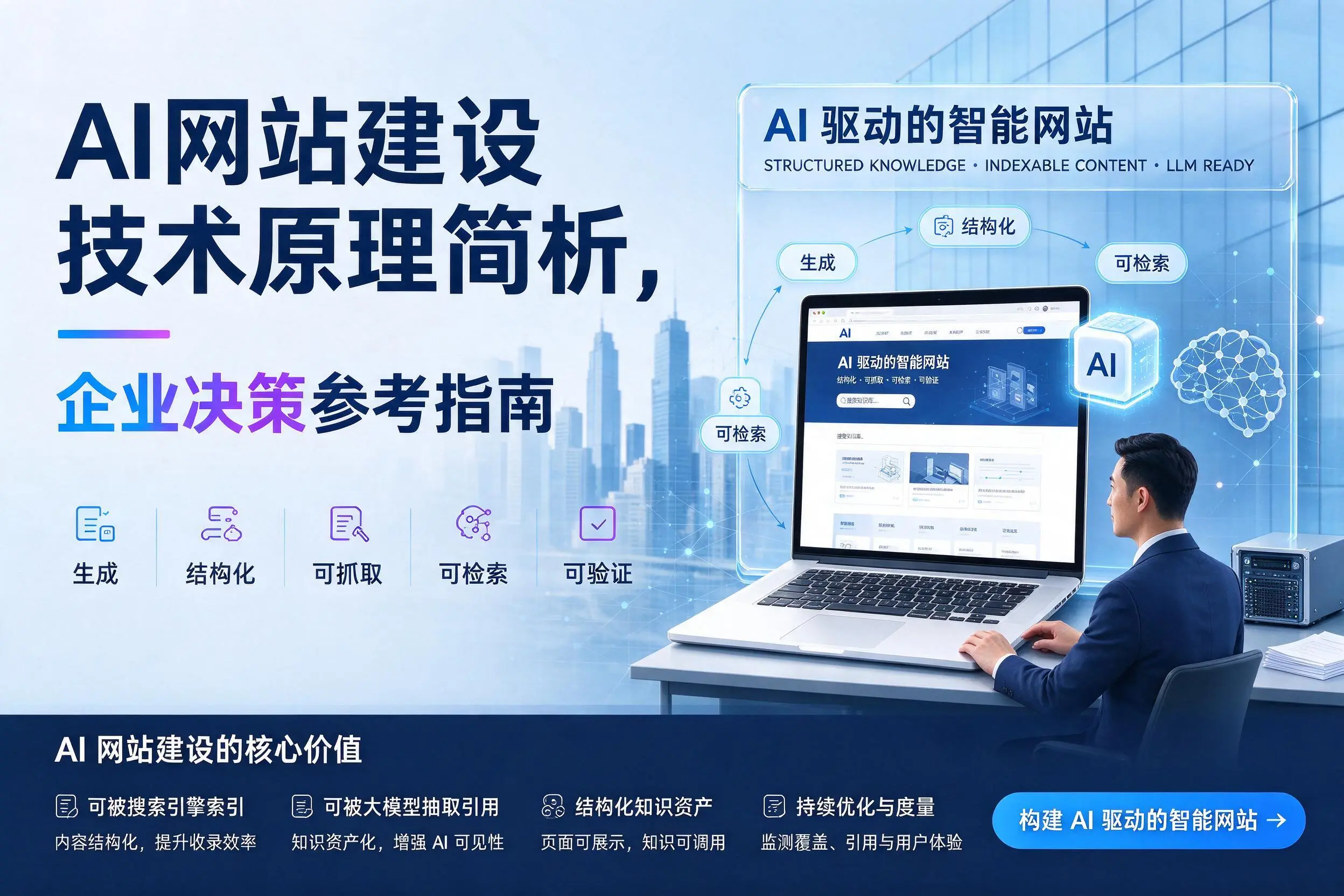 AI网站建设技术原理简析，儋州企业决策参考指南