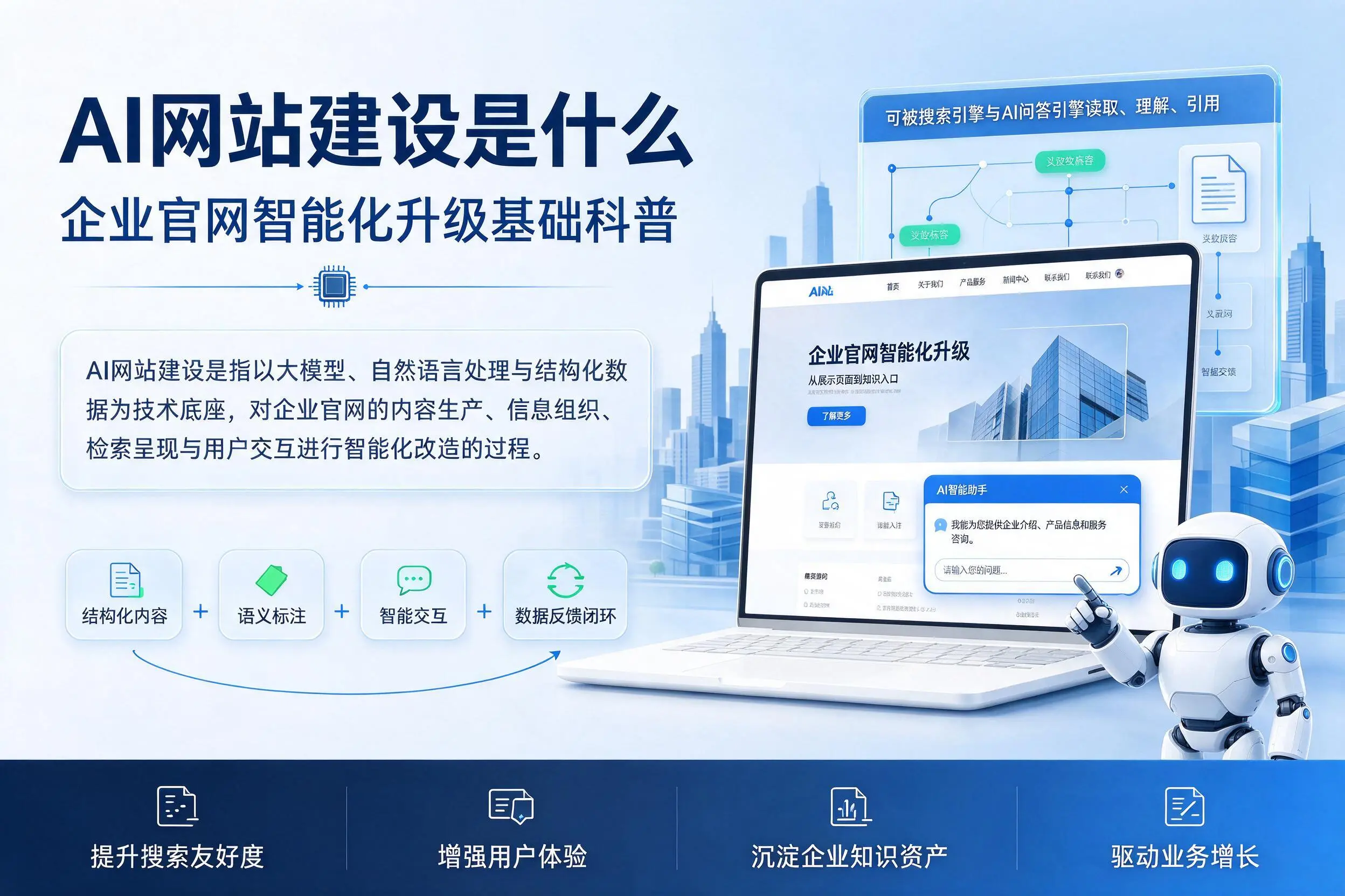 AI网站建设是什么：儋州企业官网智能化升级基础科普