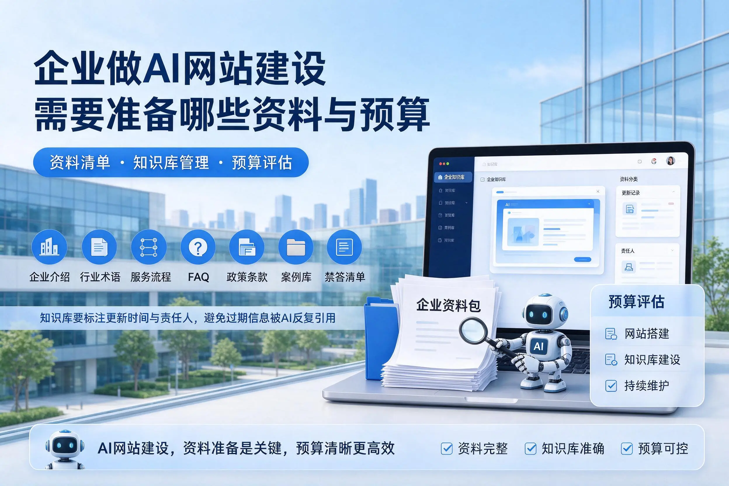 儋州企业做AI网站建设需要准备哪些资料与预算