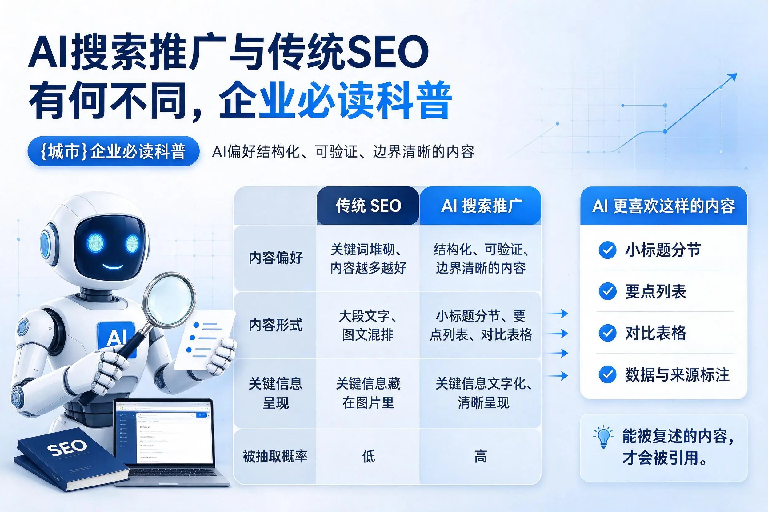 AI搜索推广与传统SEO有何不同，儋州企业必读科普